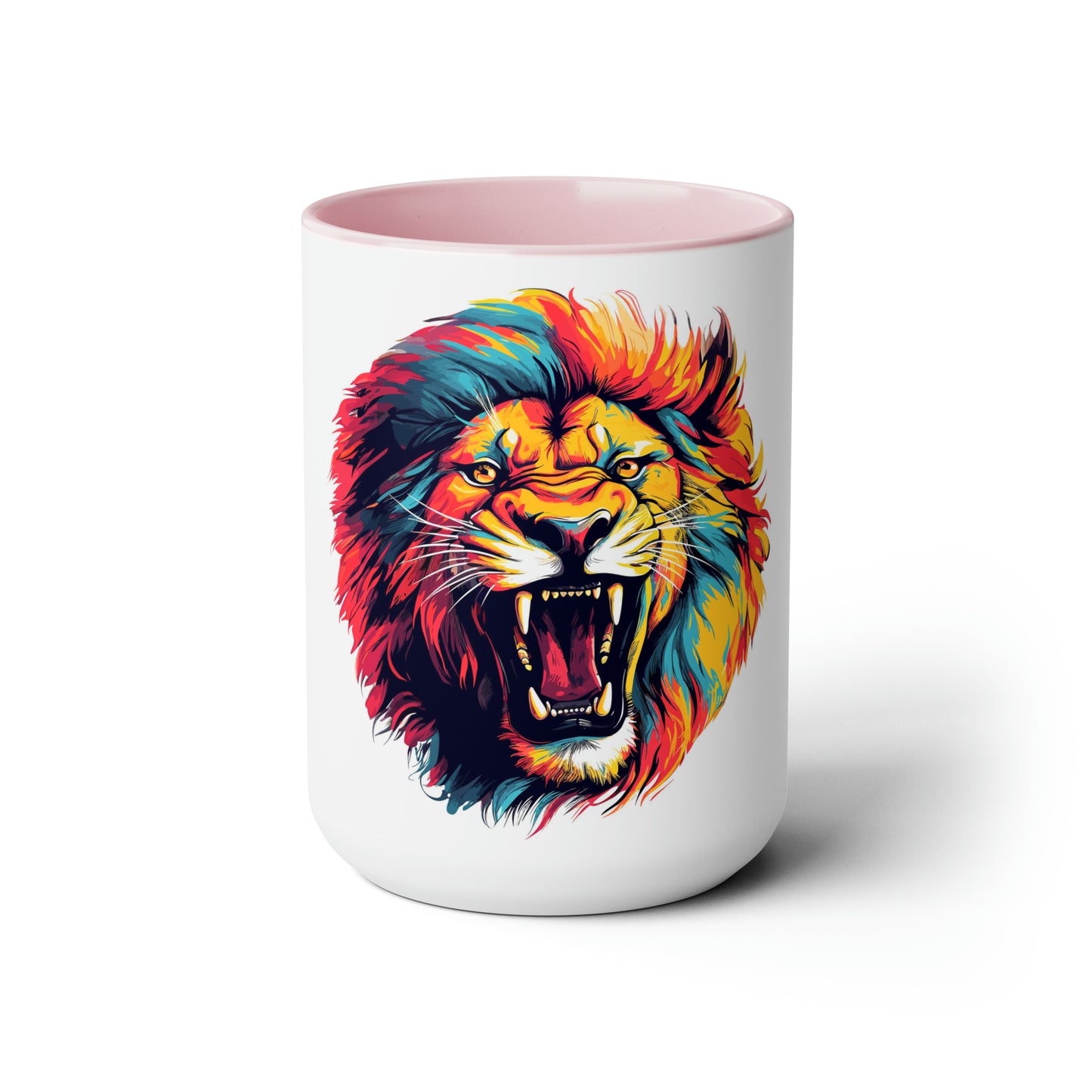 Lion PRIDE Two-Tone Coffee Mugs, 15oz