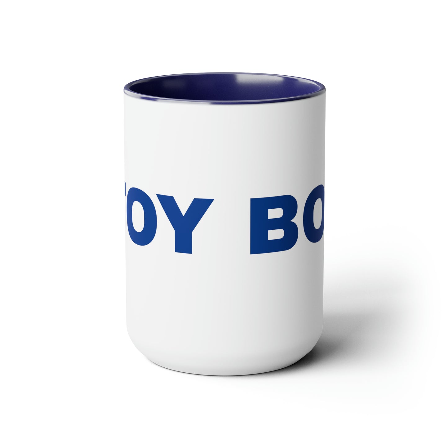 Two-Tone Coffee Mugs, 15oz - TOY BOY (Blue)