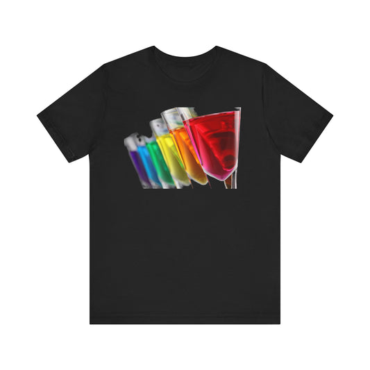 Rainbow Martinis Unisex Short Sleeve Tee