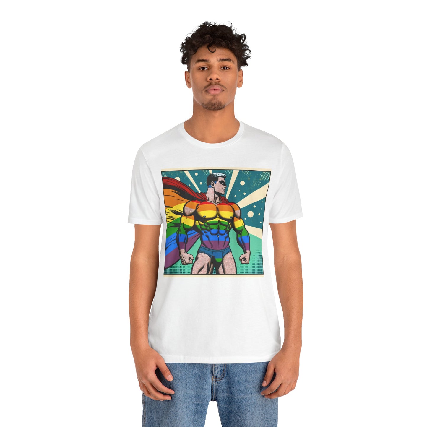 Gay Superhero Unisex Short Sleeve Tee