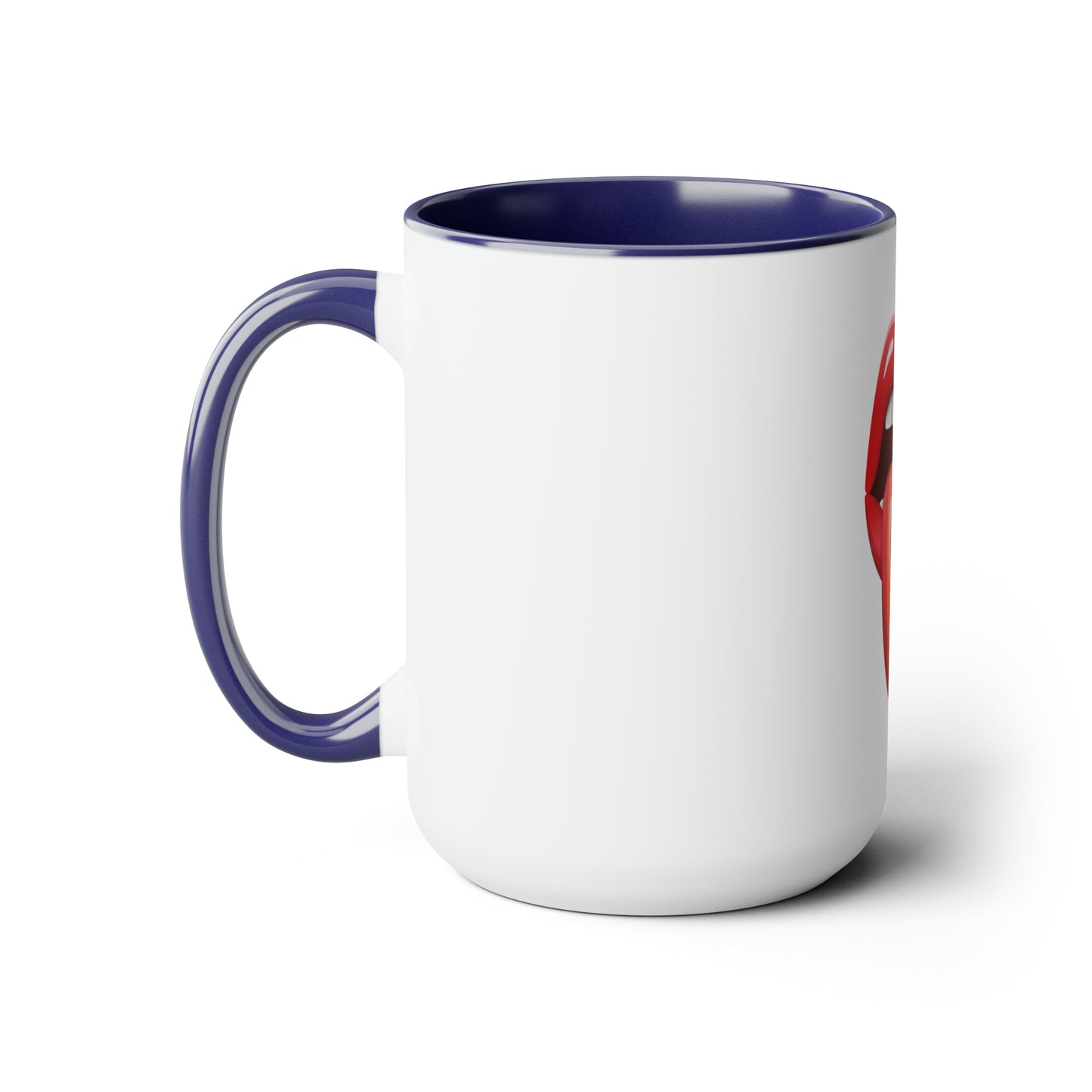 PRIDE Tongue Two-Tone Coffee Mugs, 15oz