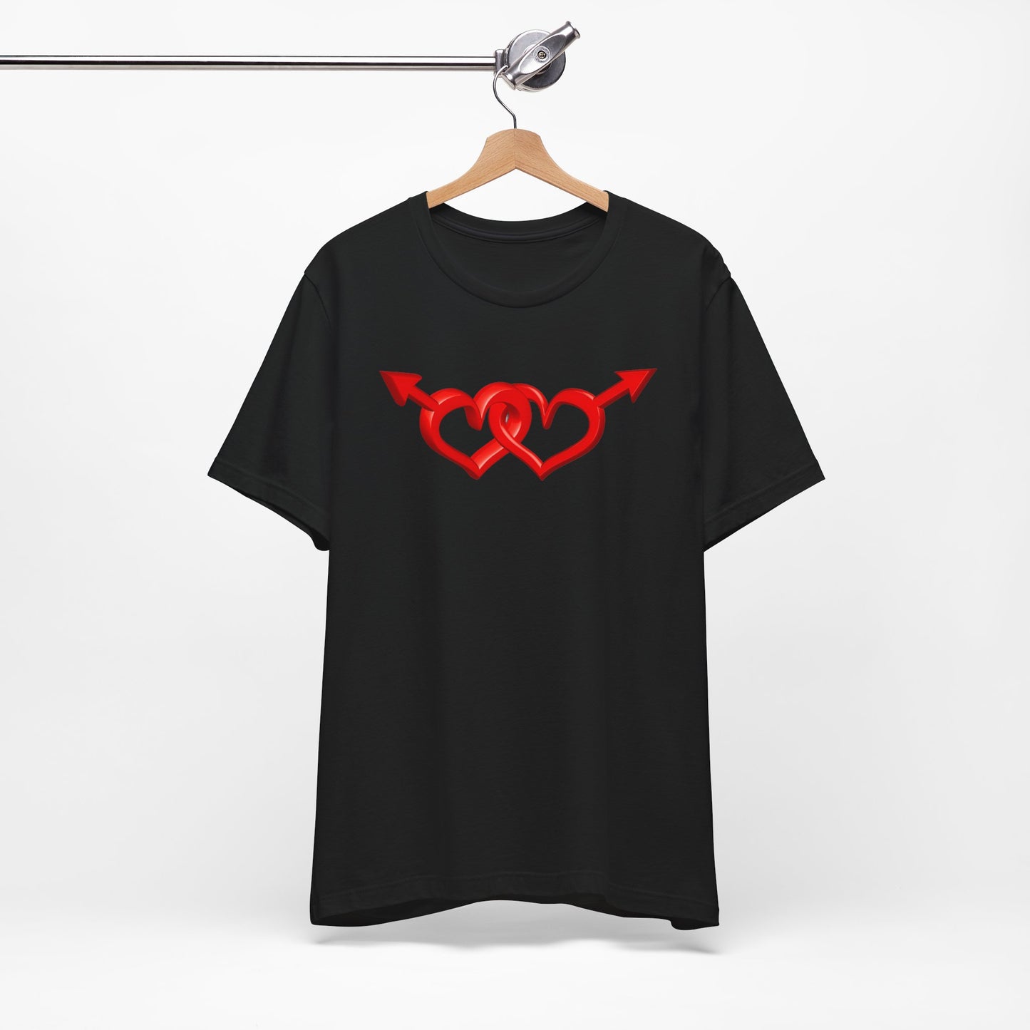 1A. Joined Hearts Unisex Short Sleeve Tee