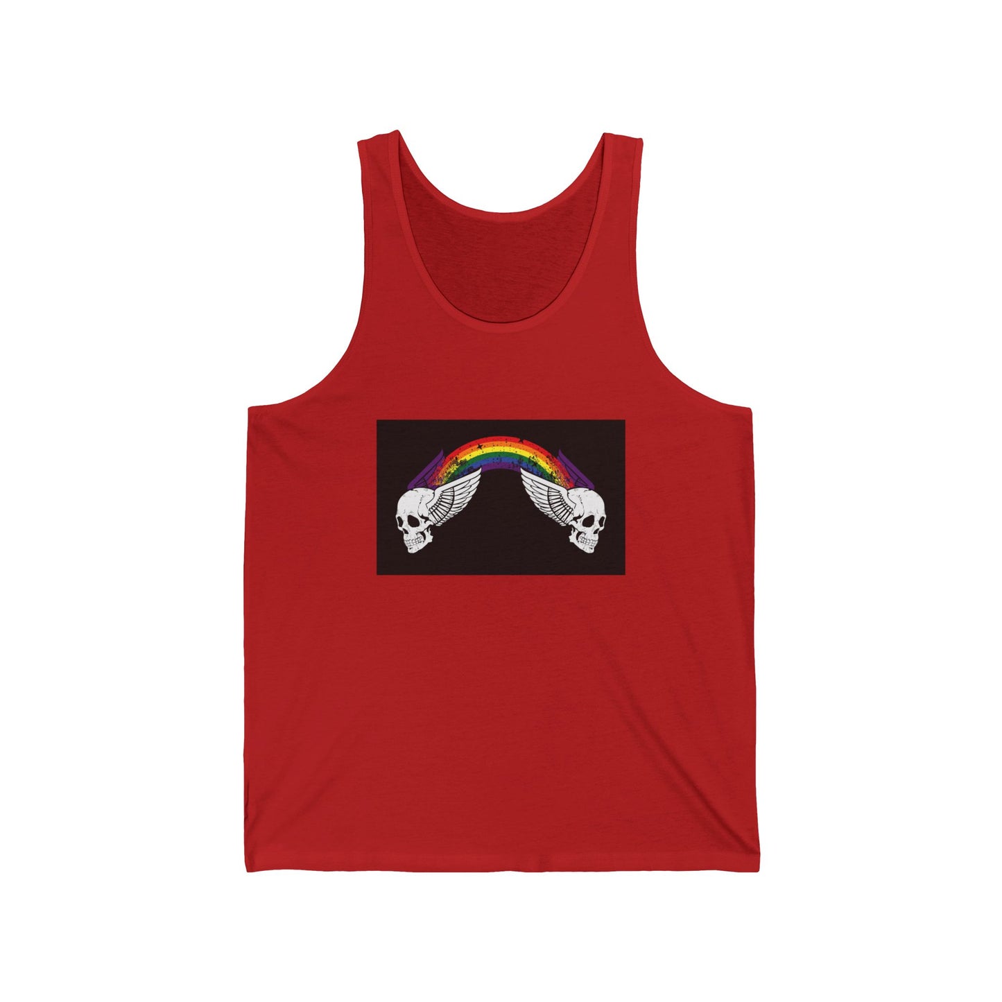 9C. Winged Skulls Unisex Jersey Tank