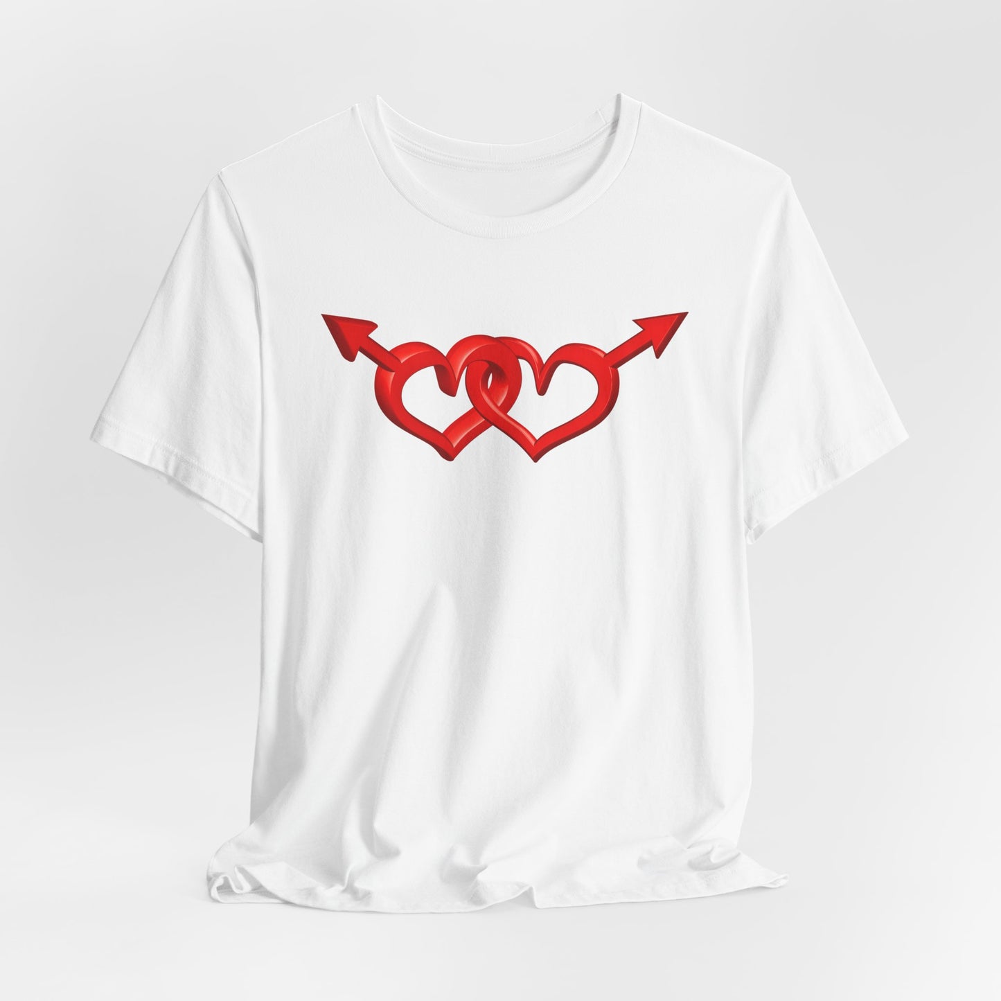 1A. Joined Hearts Unisex Short Sleeve Tee