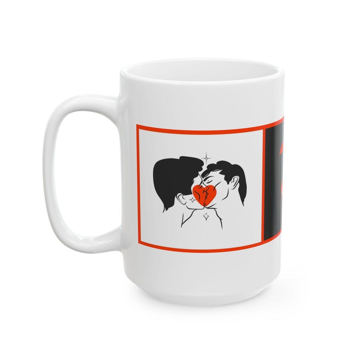 Kiss Me Ceramic Mug, (15oz)