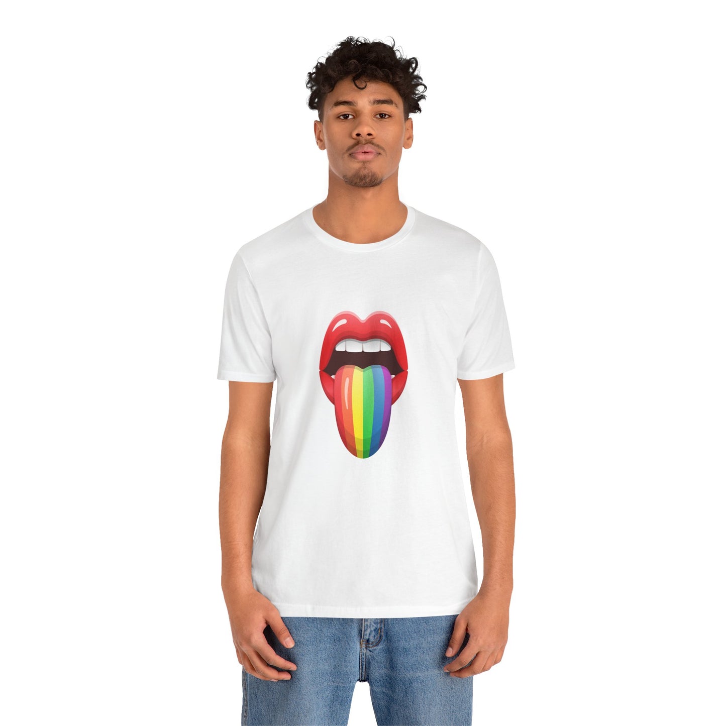 PRIDE Tongue Unisex Jersey Short Sleeve Tee