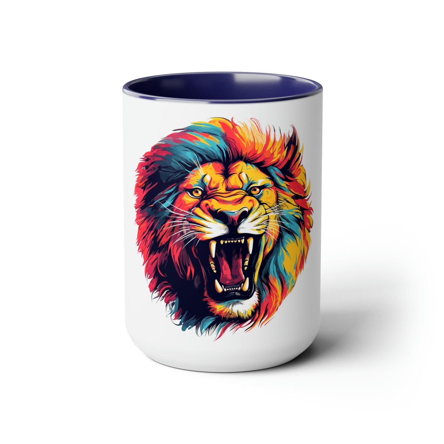 Lion PRIDE Two-Tone Coffee Mugs, 15oz