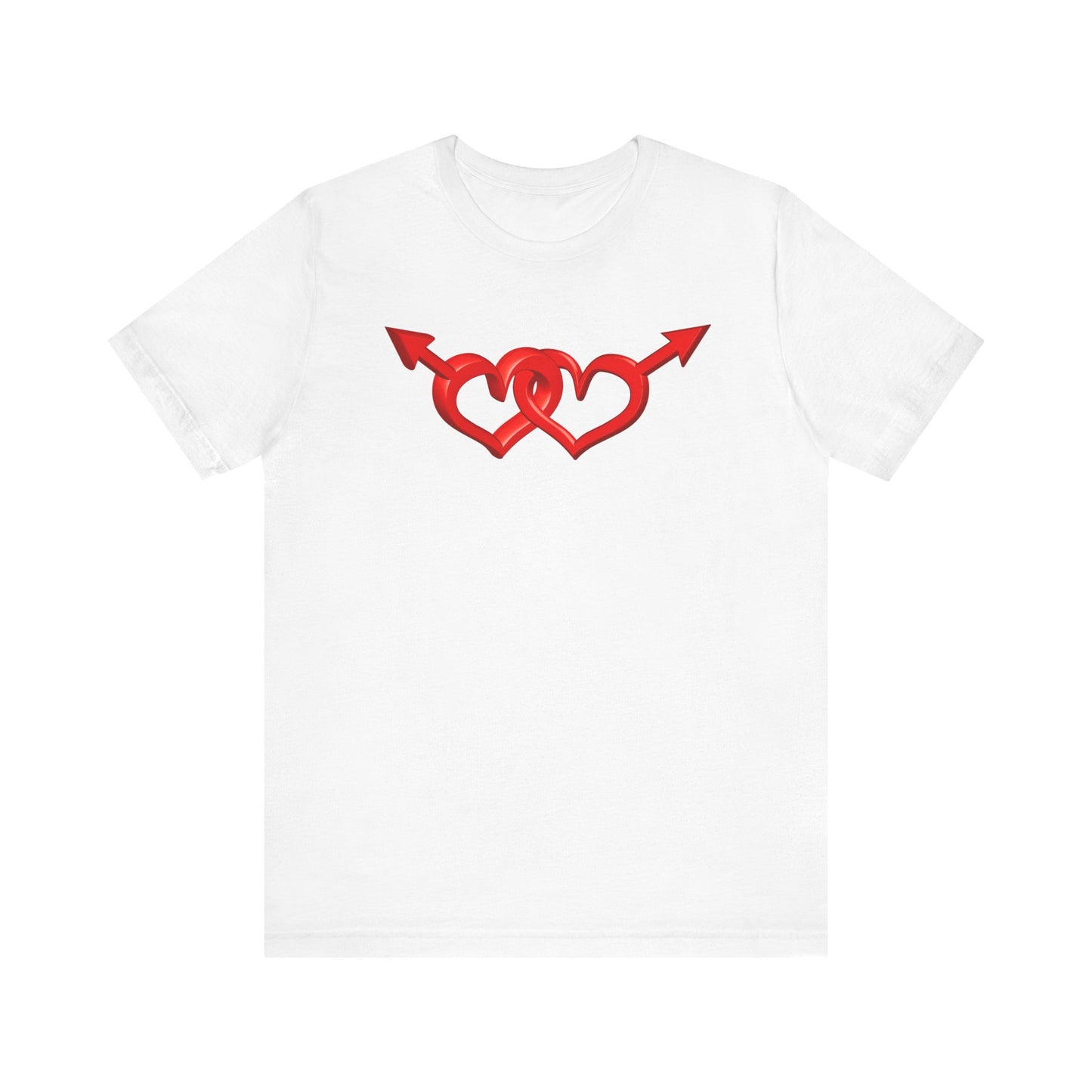 1A. Joined Hearts Unisex Short Sleeve Tee