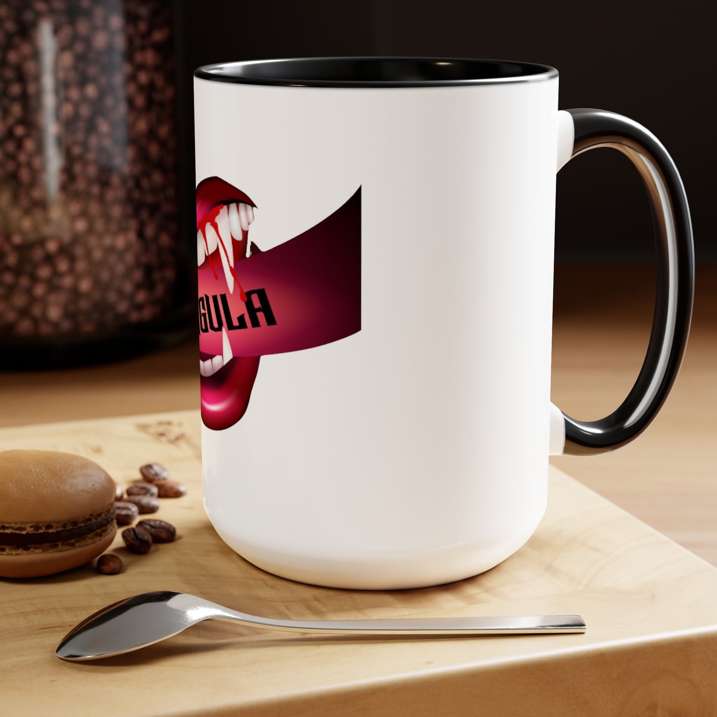 Fangula 1 Two-Tone Coffee Mugs, 15oz