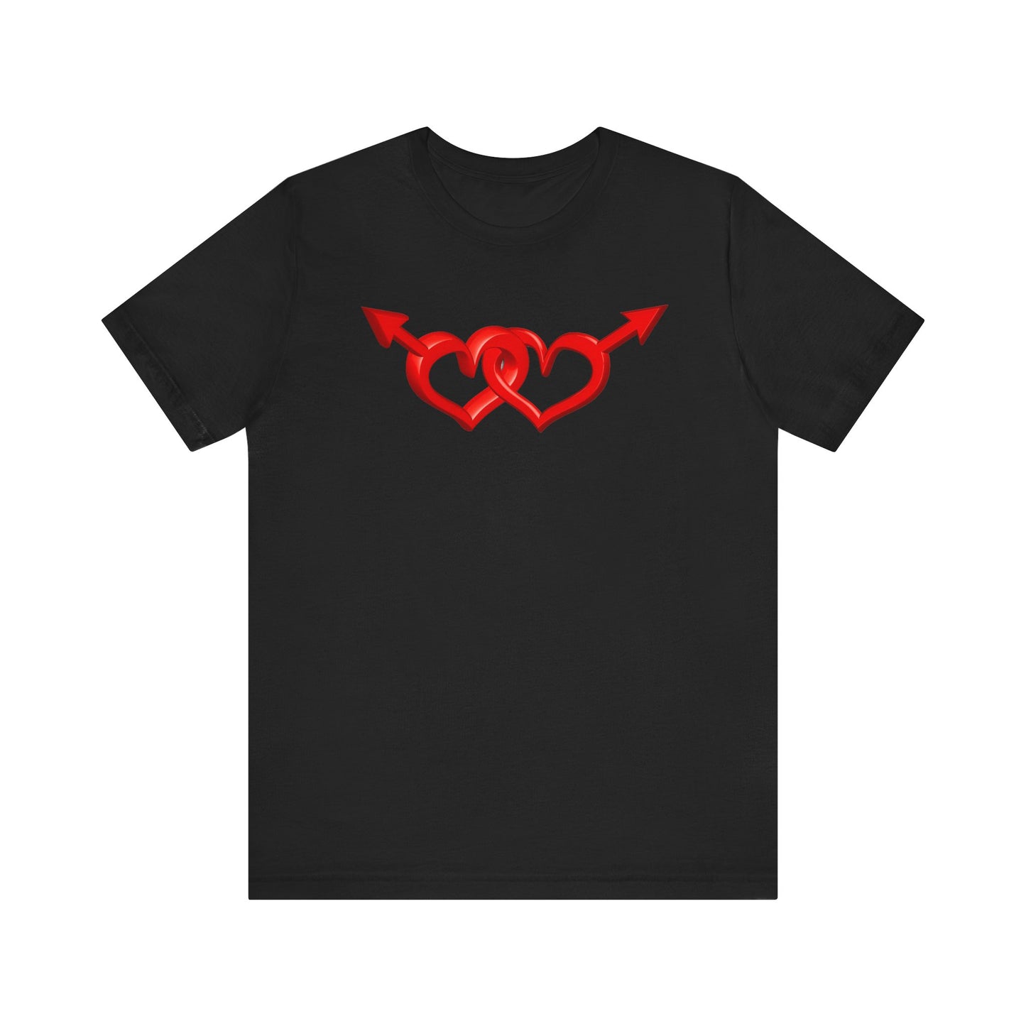 1A. Joined Hearts Unisex Short Sleeve Tee