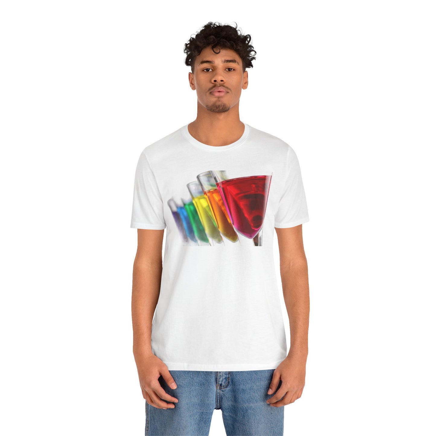 Rainbow Martinis Unisex Short Sleeve Tee
