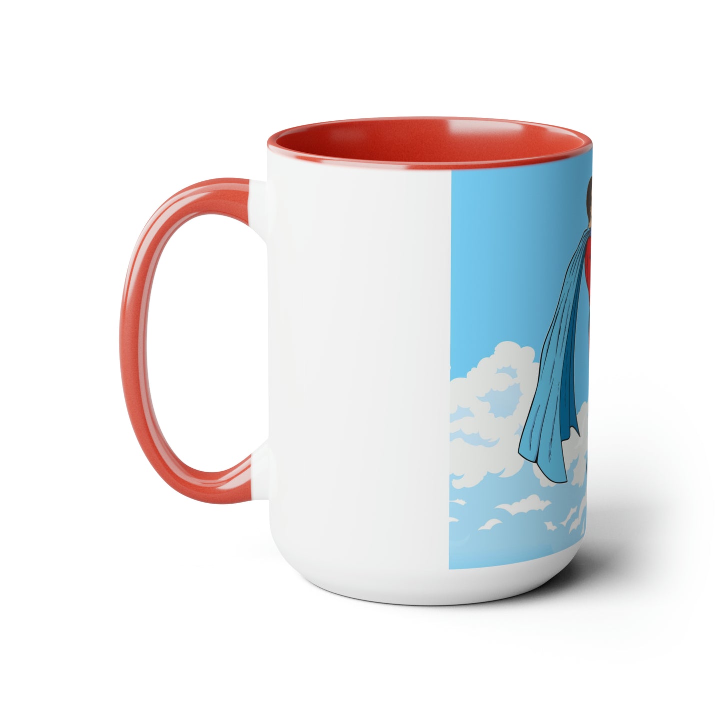 Two-Tone Coffee Mugs, 15oz - A Kiss in the Sky
