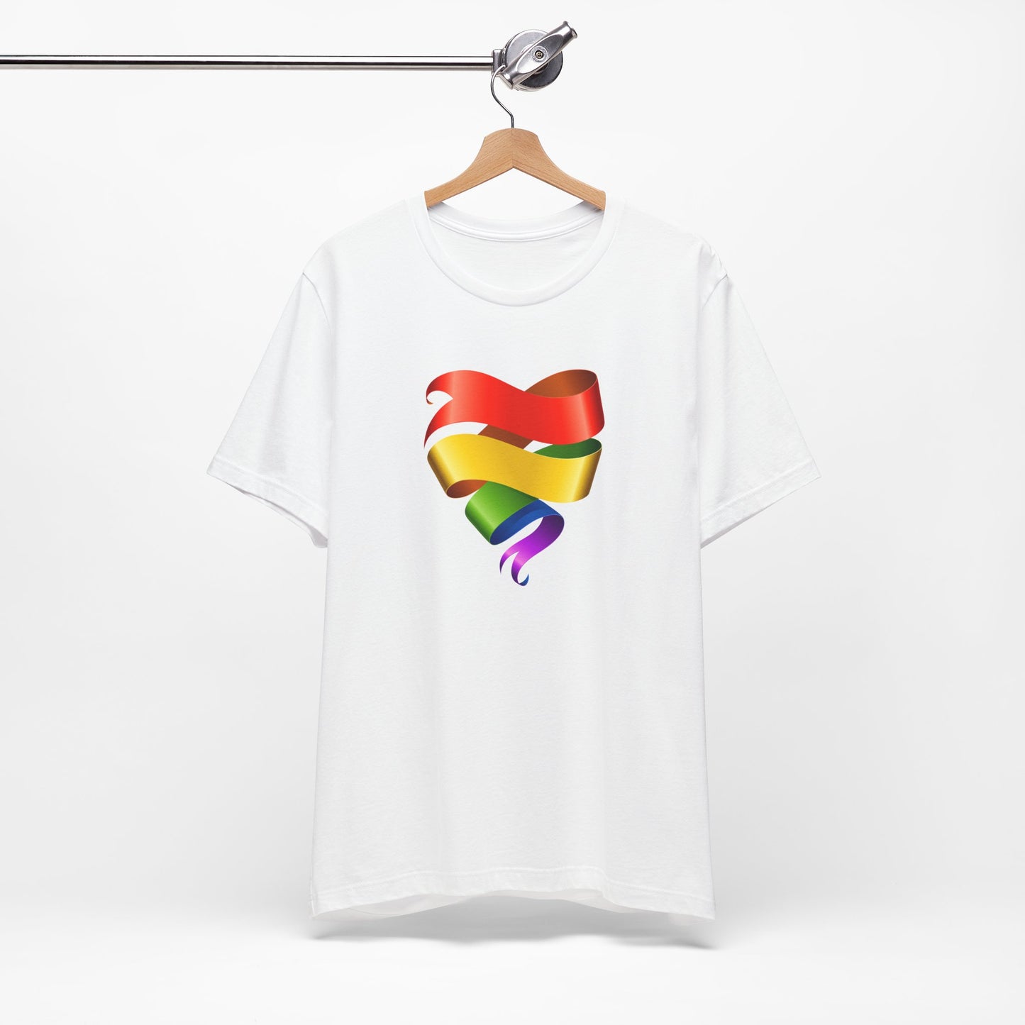 7. PRIDE Ribbon Unisex Jersey Short Sleeve Tee