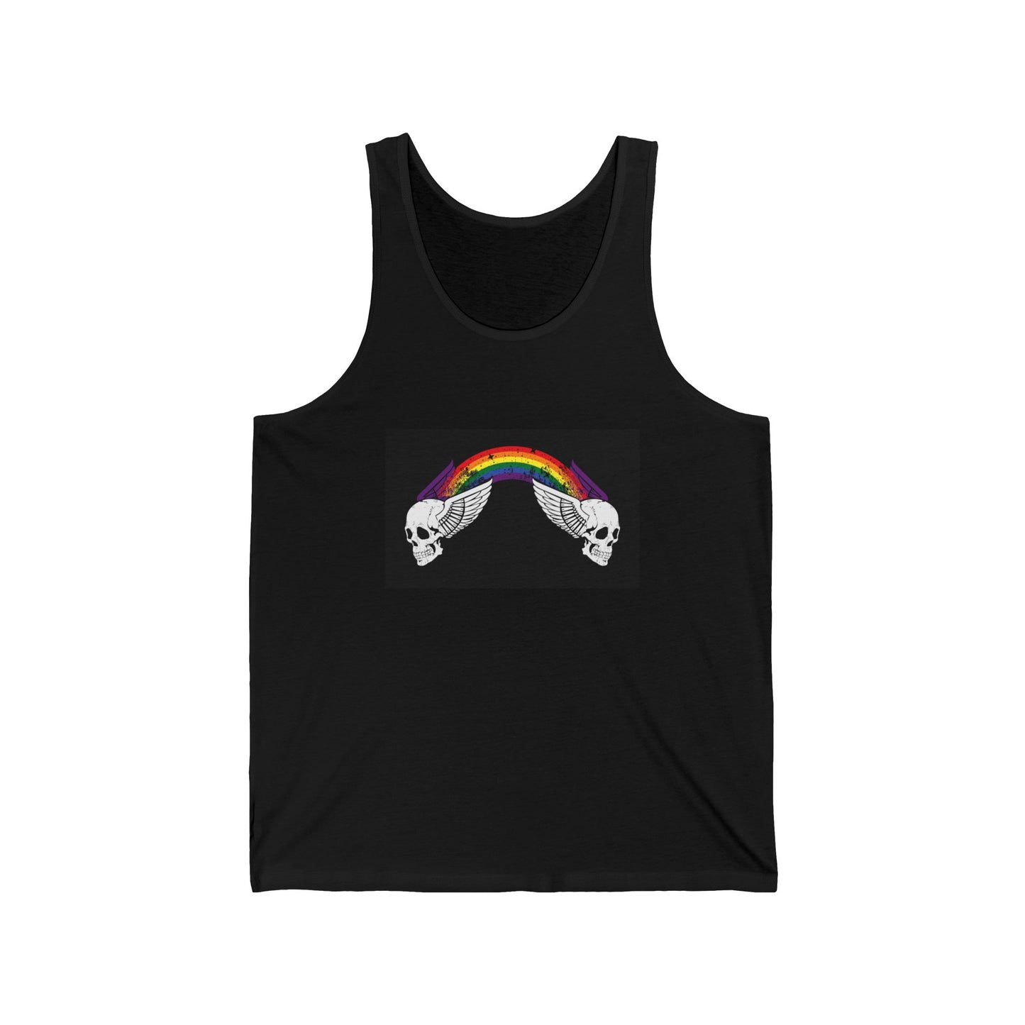 9C. Winged Skulls Unisex Jersey Tank
