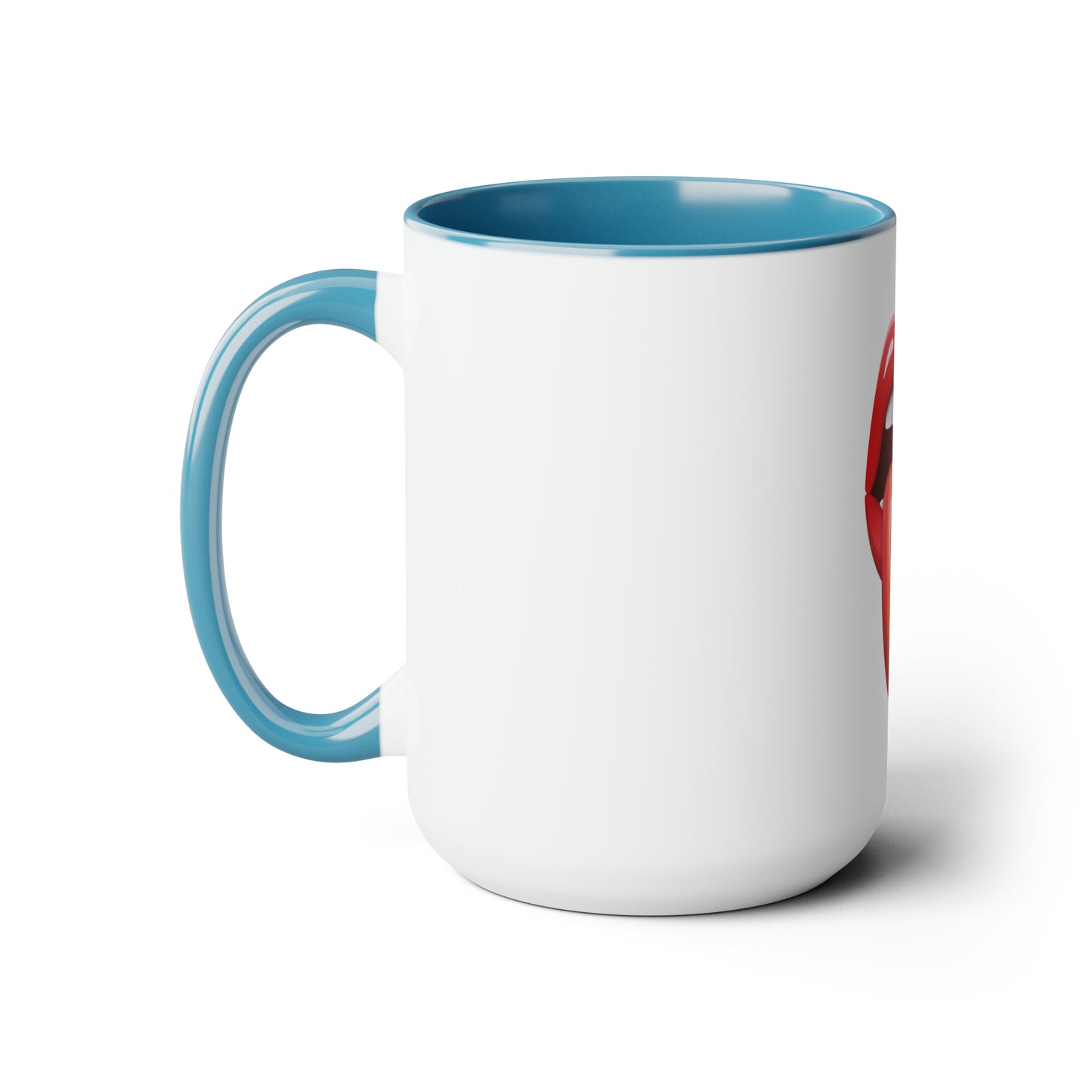 PRIDE Tongue Two-Tone Coffee Mugs, 15oz