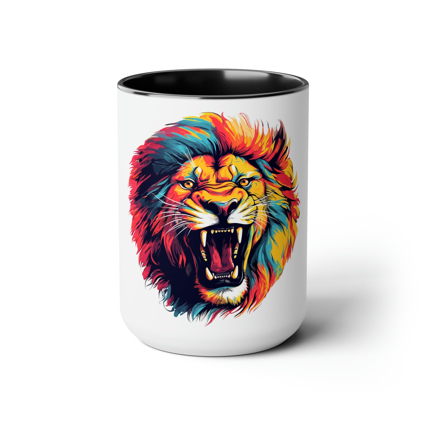 Lion PRIDE Two-Tone Coffee Mugs, 15oz
