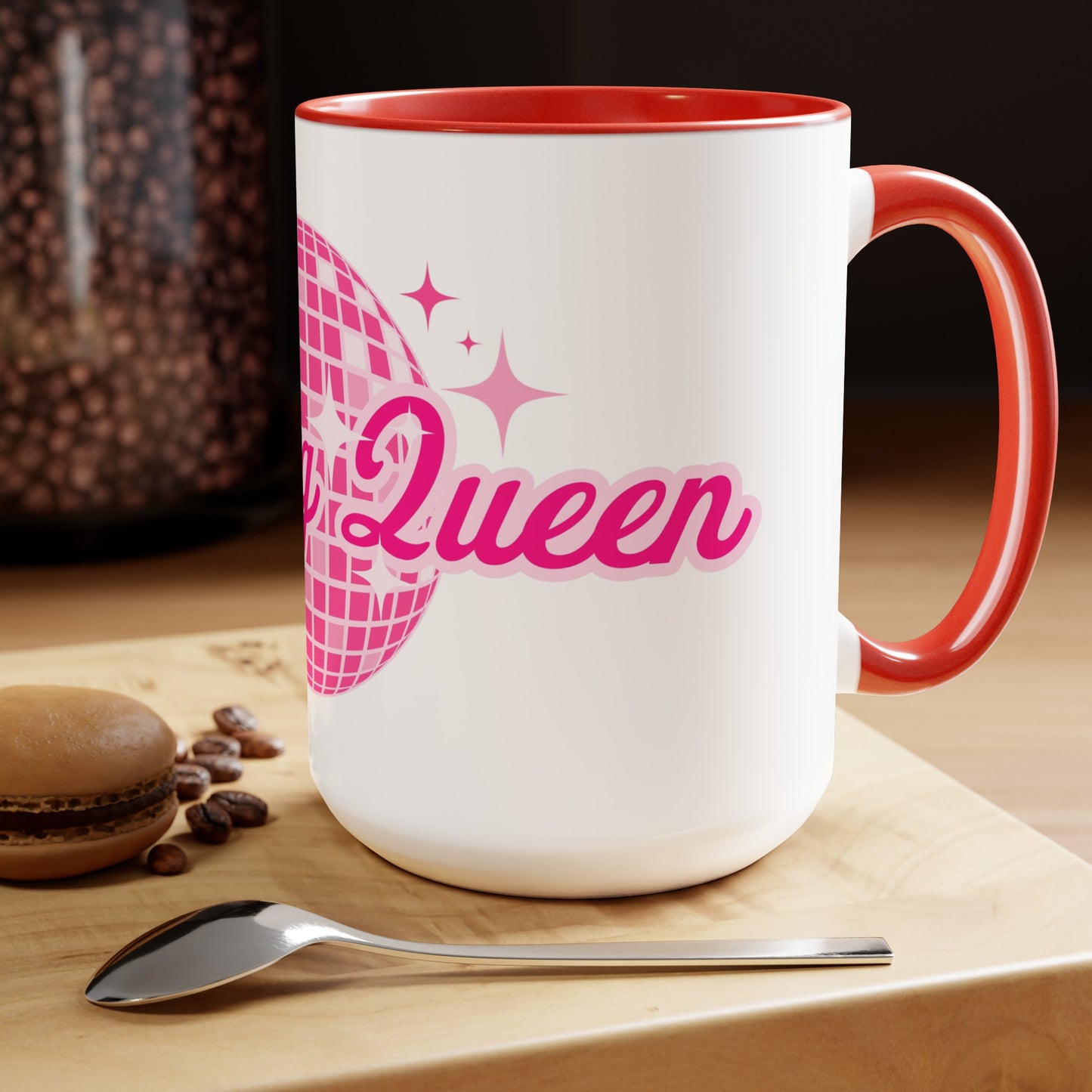 Dancing Queen Two-Tone Coffee Mugs, 15oz