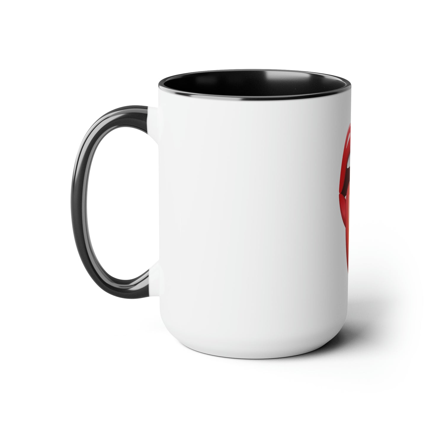 PRIDE Tongue Two-Tone Coffee Mugs, 15oz