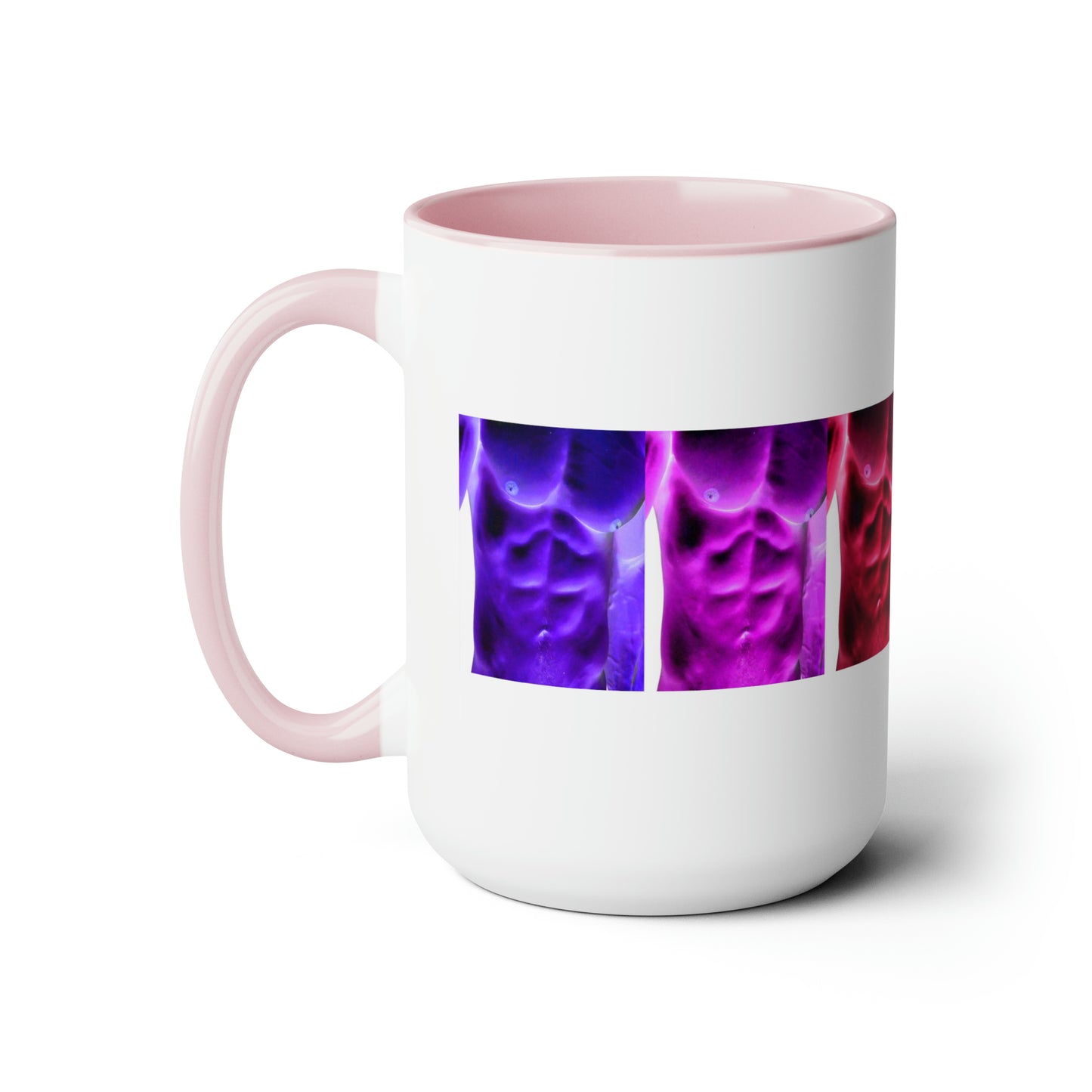 POP ART Torsos Two-Tone Coffee Mugs, 15oz