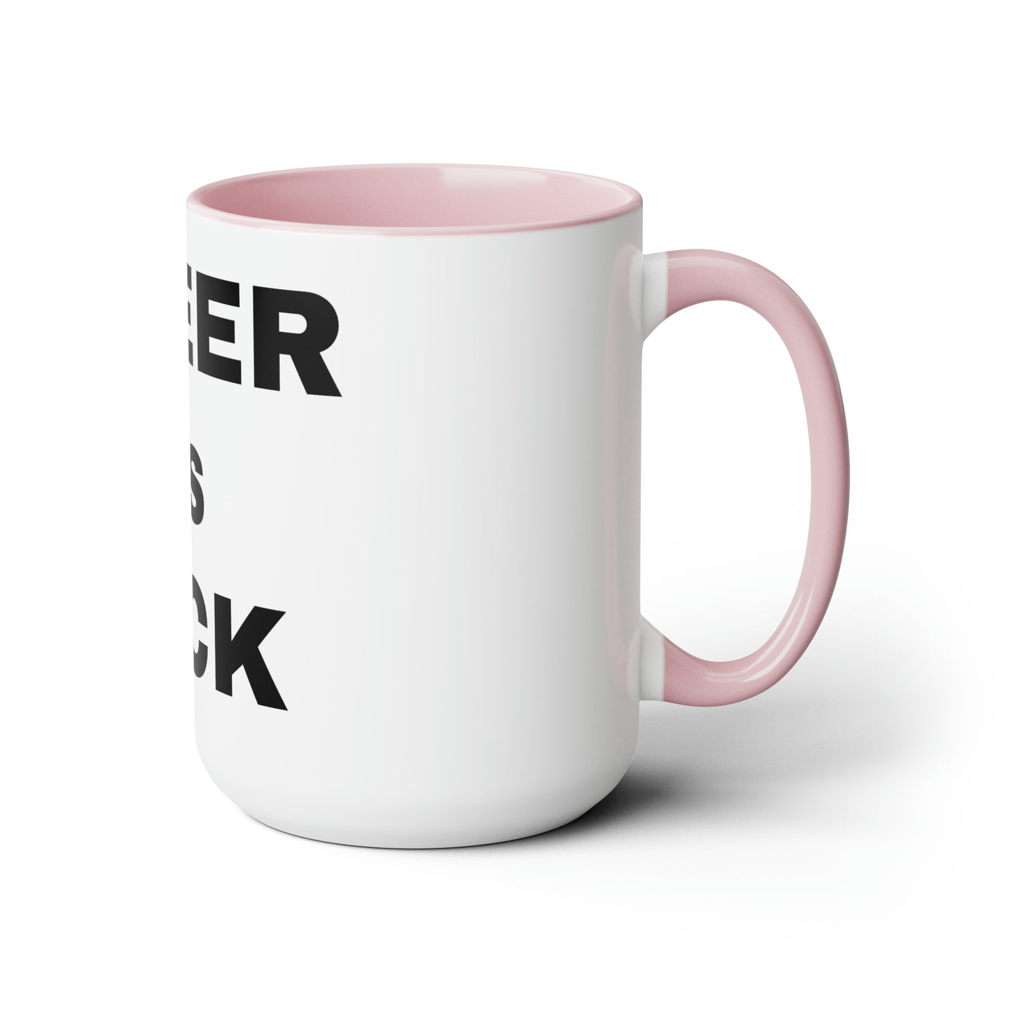 QUEER as FVCK Two-Tone Coffee Mugs, 15oz
