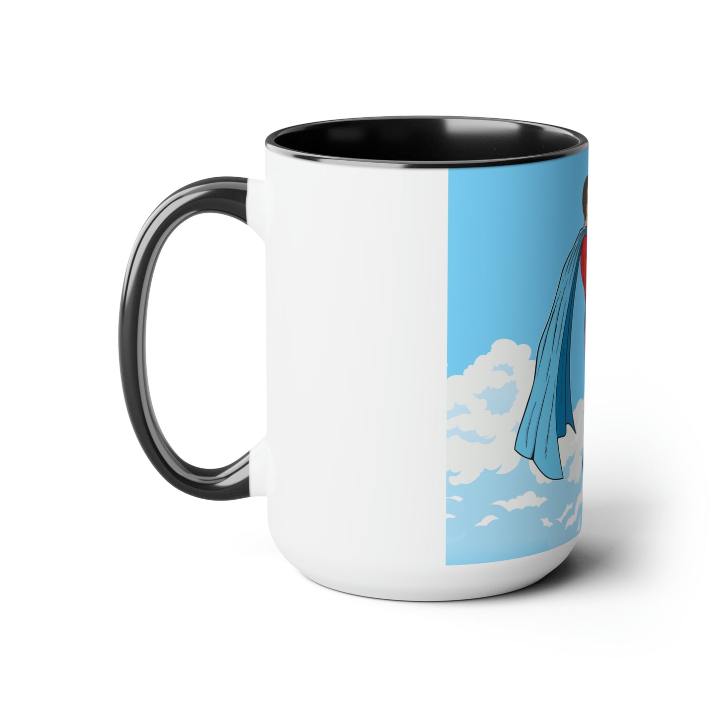 Two-Tone Coffee Mugs, 15oz - A Kiss in the Sky