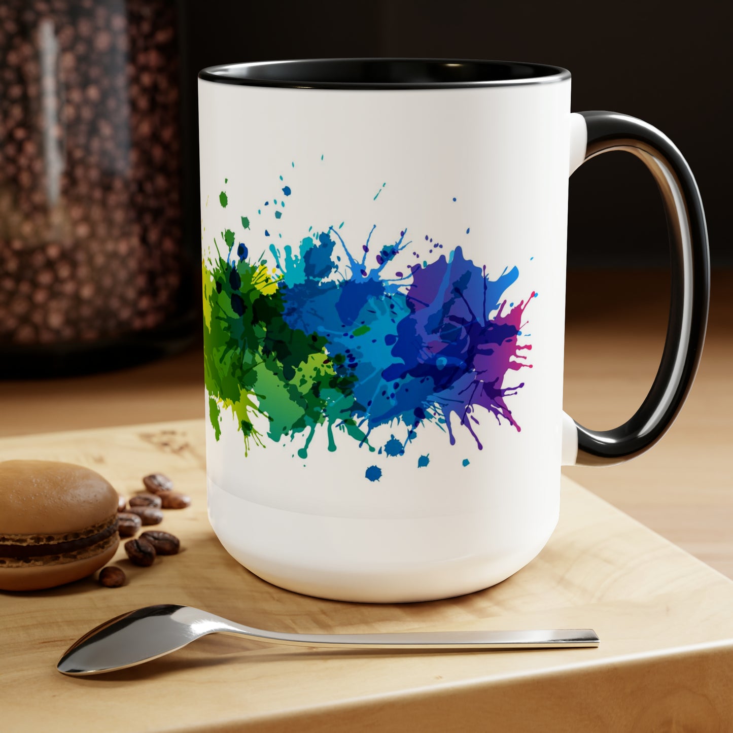 Two-Tone Coffee Mugs, 15oz - PRIDE Design