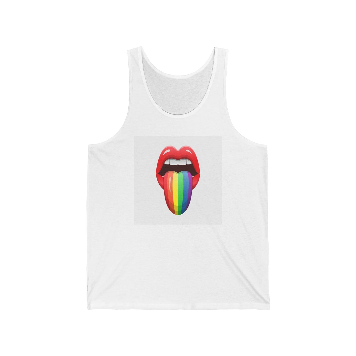 PRIDE Tongue Unisex Jersey Tank