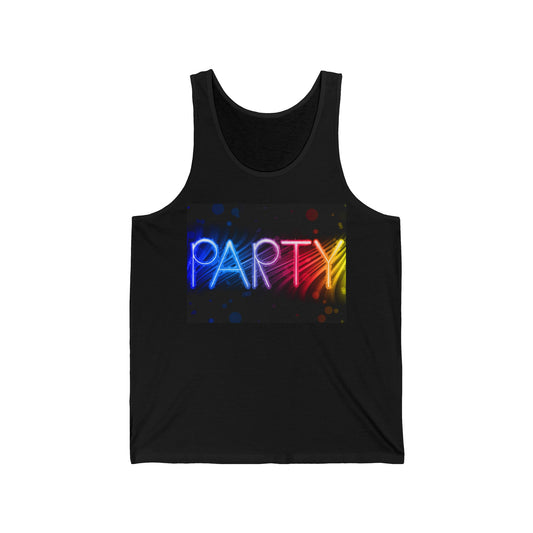 3a. PARTY Unisex Jersey Tank