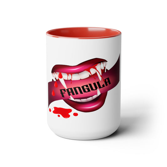 Fangula 1 Two-Tone Coffee Mugs, 15oz