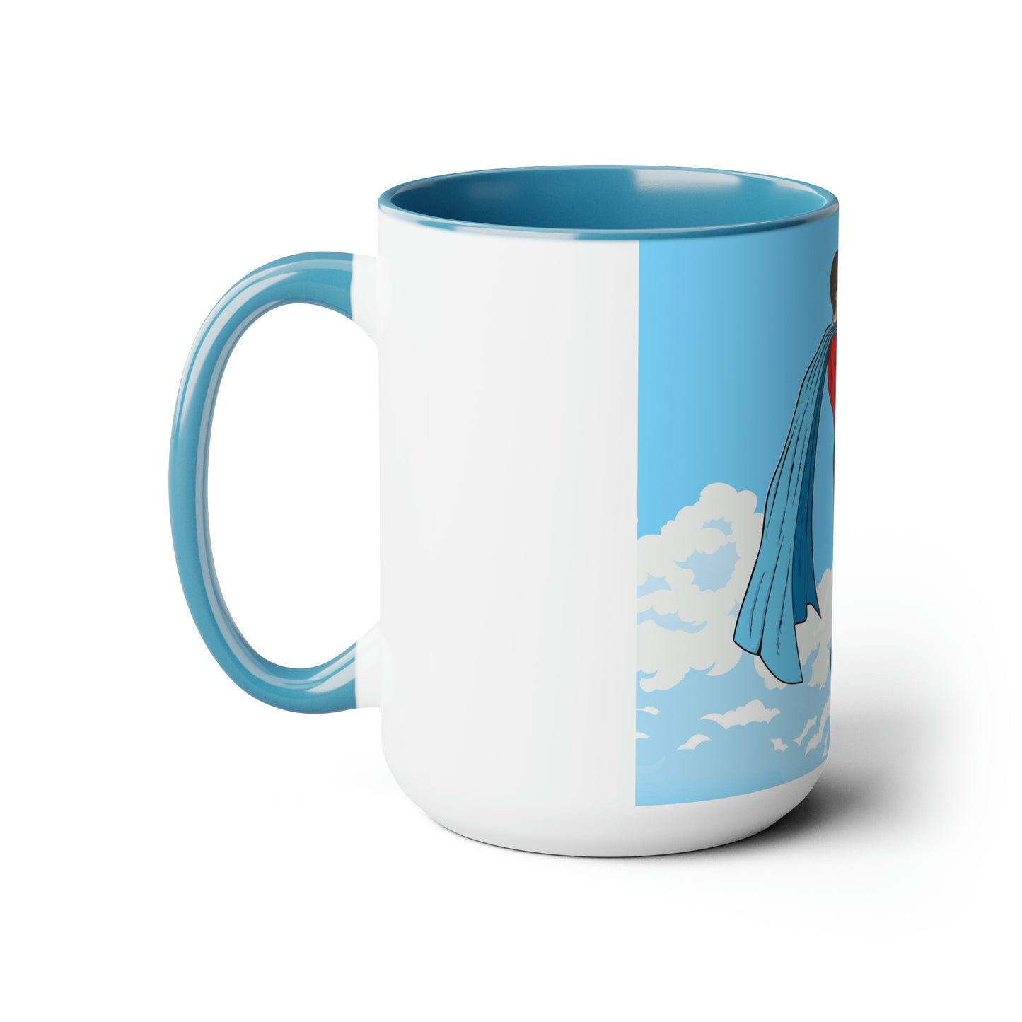 Two-Tone Coffee Mugs, 15oz - A Kiss in the Sky