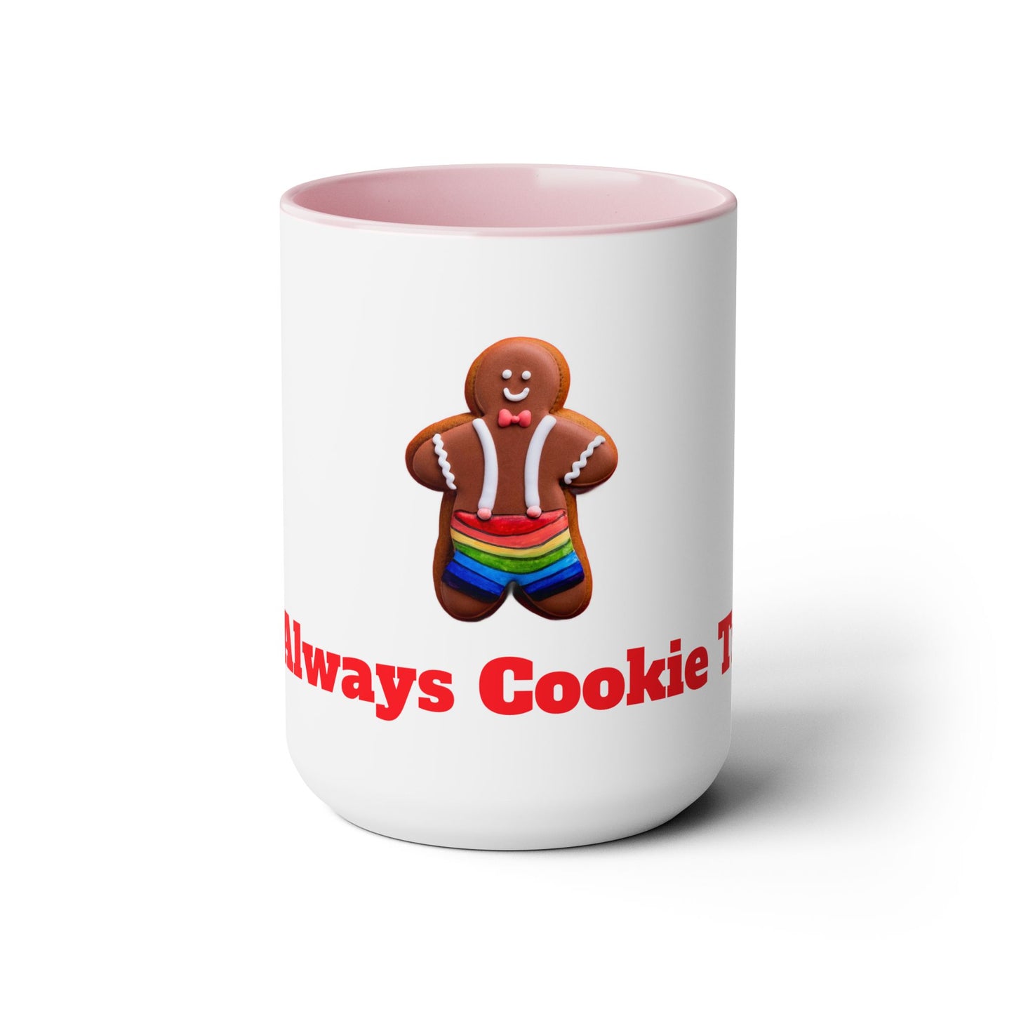 Gingerbread Cookie Two-Tone Coffee Mugs, 15oz