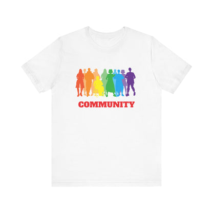 Rainbow Community Red Unisex Jersey Short Sleeve Tee