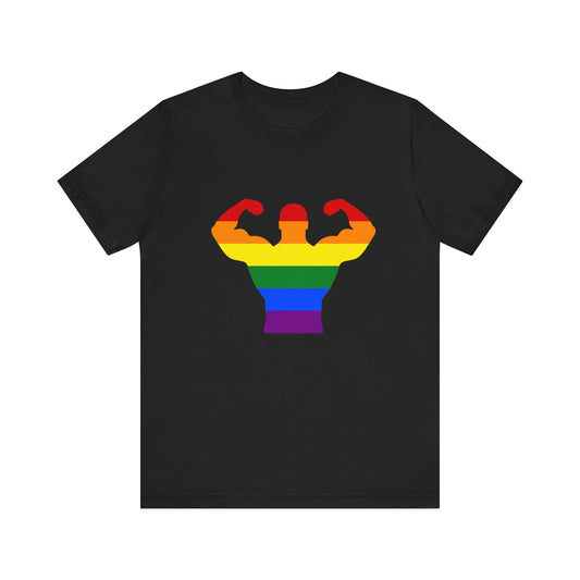 4. PRIDE Muscle Short Sleeve Tee