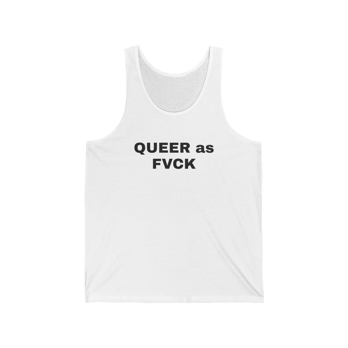 QUEER as FVCK Unisex Jersey Tank