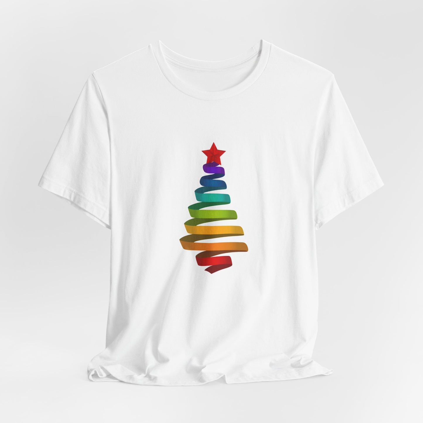 1. Gay Ribbon Tree Unisex Short Sleeve Tee