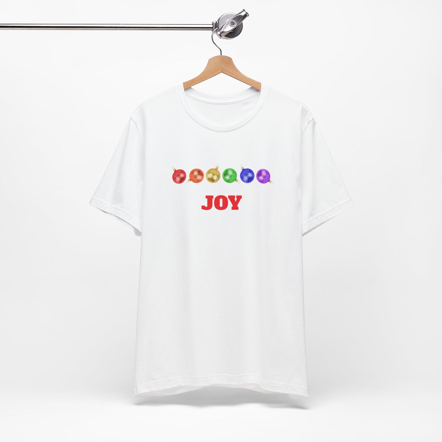 8. Holiday JOY Unisex Jersey Short Sleeve Tee