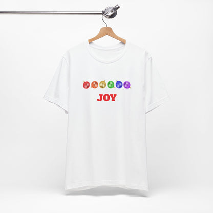 8. Holiday JOY Unisex Jersey Short Sleeve Tee
