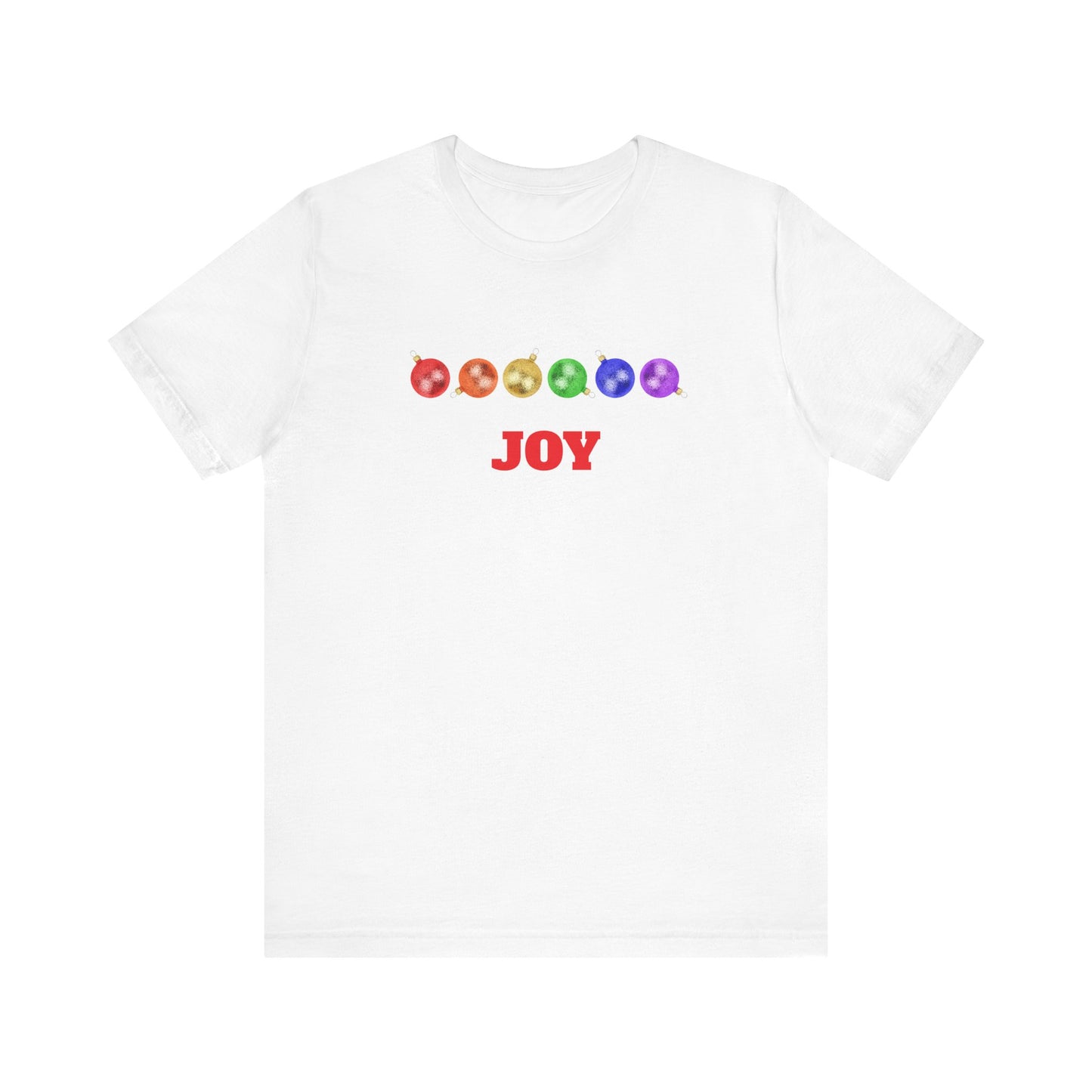8. Holiday JOY Unisex Jersey Short Sleeve Tee