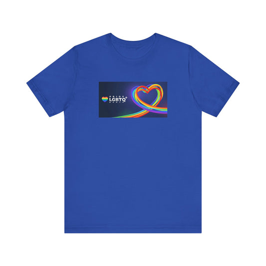 5. Neon Heart Unisex Jersey Short Sleeve Tee