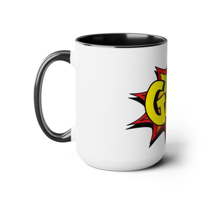 GAY! Two-Tone Coffee Mugs, 15oz