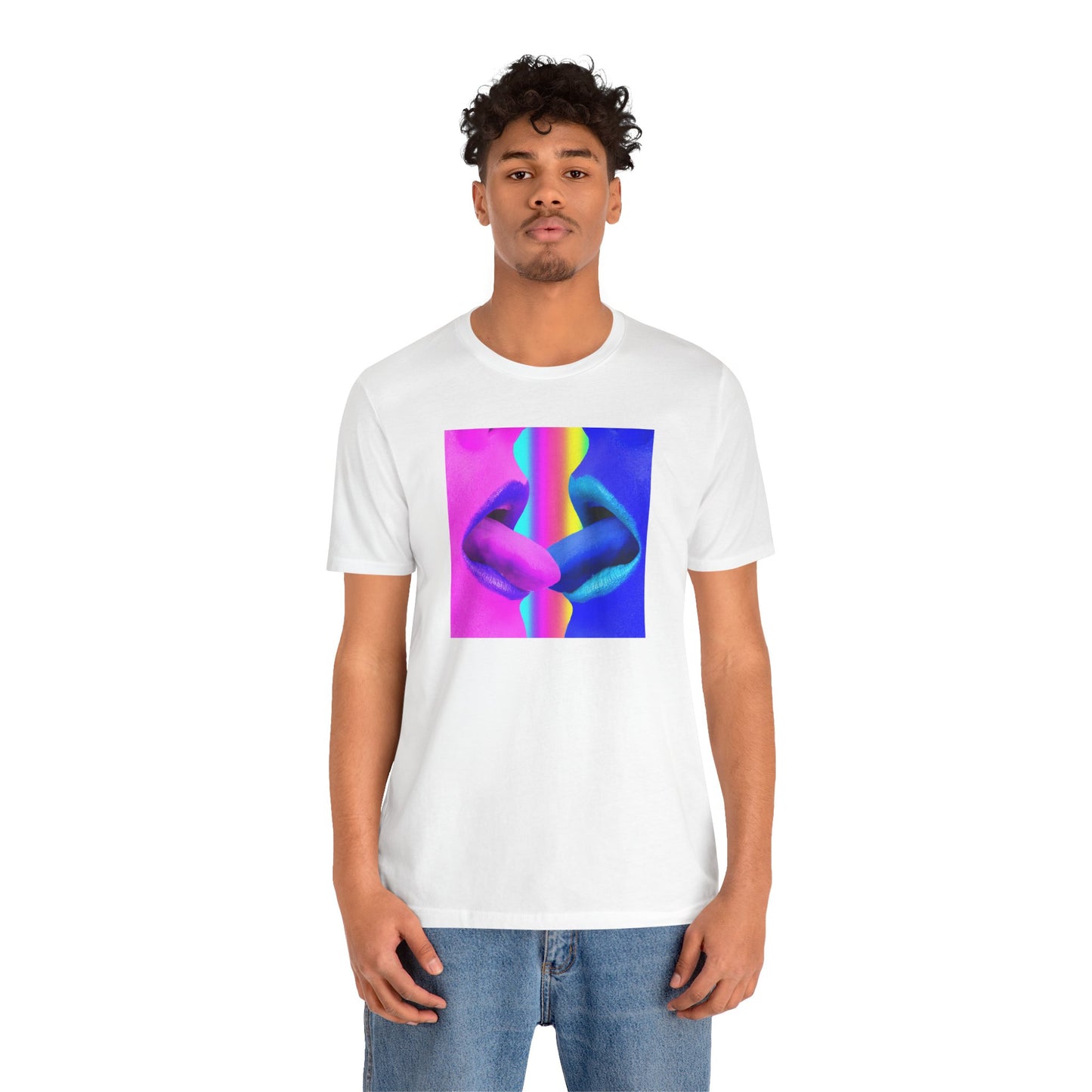 Neon Kiss Unisex Short Sleeve Tee